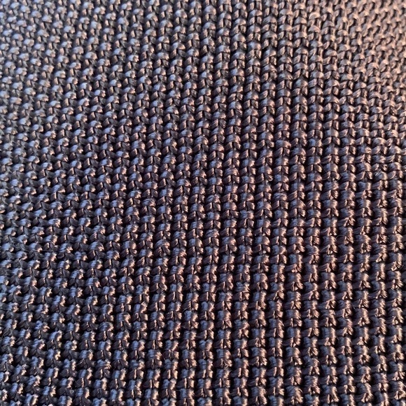 Casual Studio Brown nylon mesh like 3/4 sleeve Top, size Medium, good condition - Picture 5 of 6